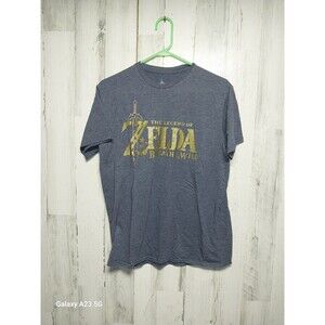 Zelda Breath Of The Wild 2017 Men's Blue Large T-Shirt